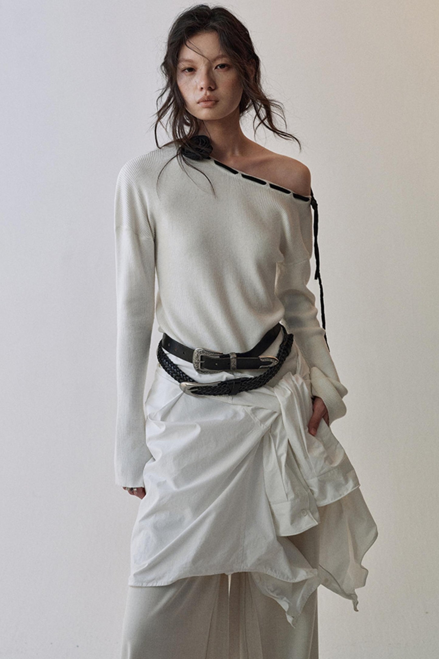 Rose Flower Knitted Top