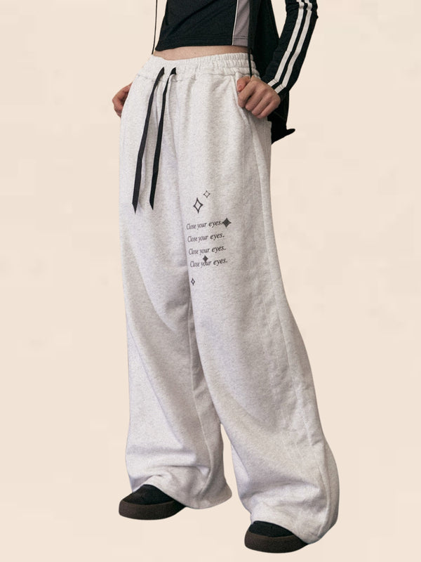 Drawstring Elasticated Waist Casual Pants