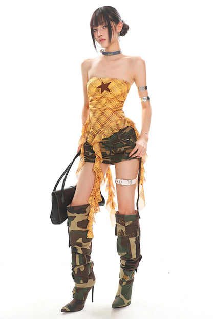 Yellow Embroidered Vest