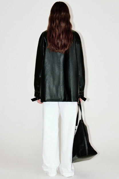 Versatile Retro Leather Jacket