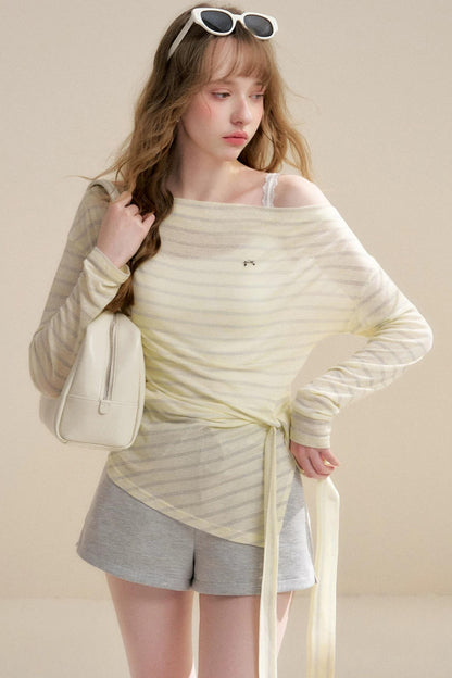 Short A-line in pizzo arricciato