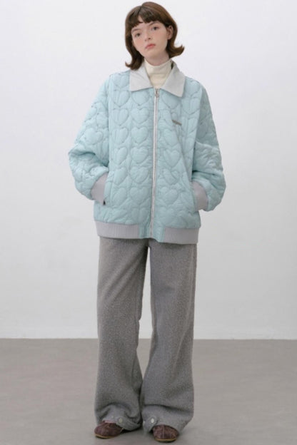 Thick Lambswool Straight-Leg Pants