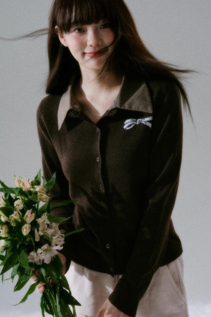 Miao-Style Wool Cardigan Sweater