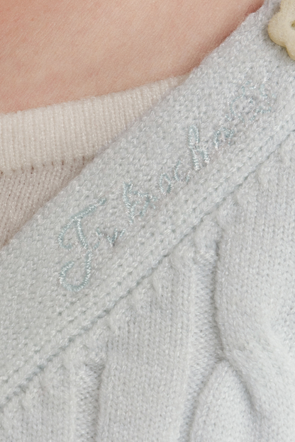 Soft Mist Cable Knit Sweater