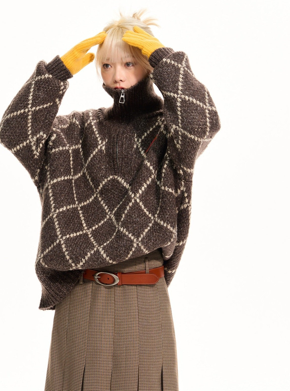 Retro Knitwear Sweater Coat
