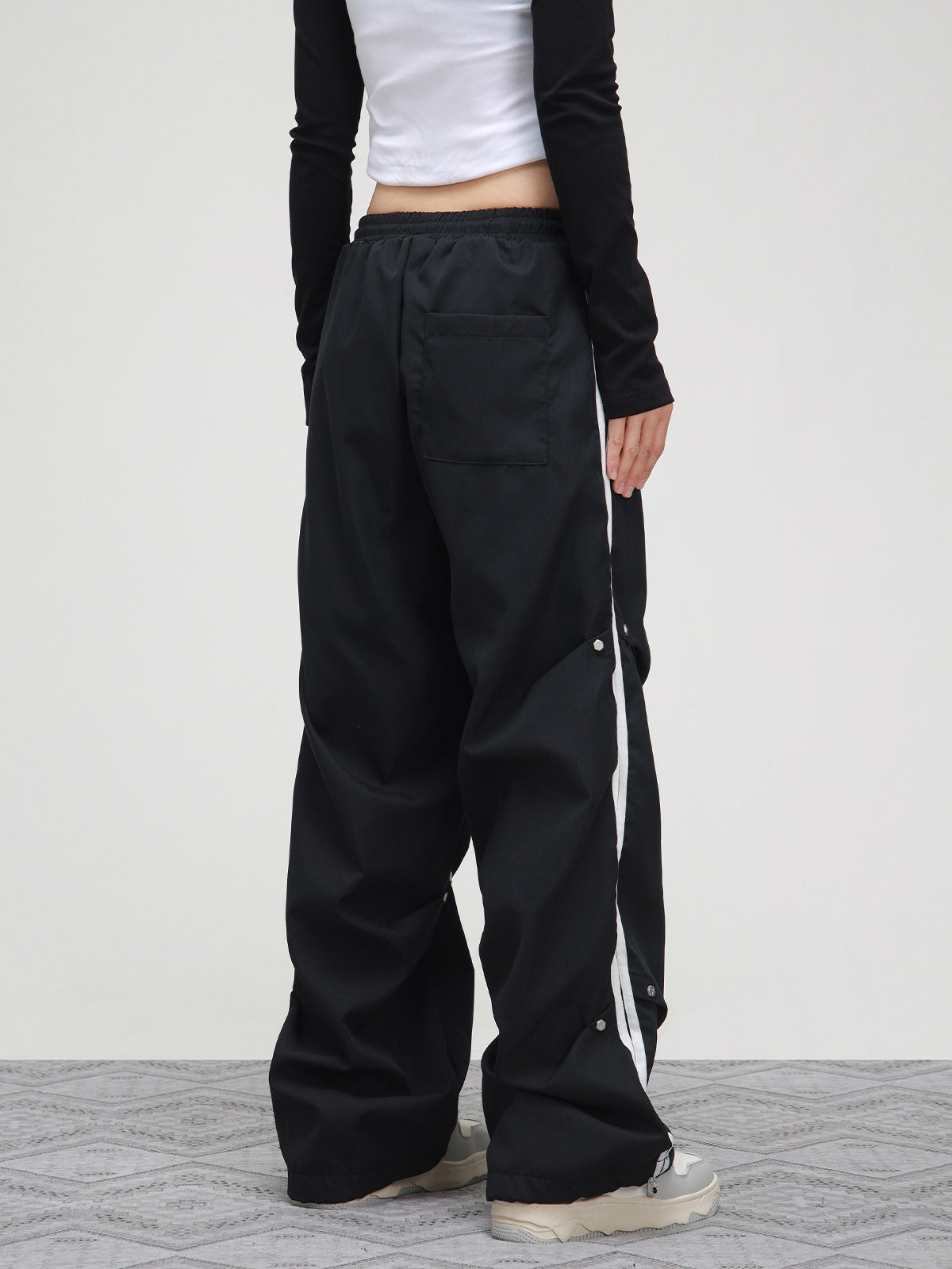American hip-hop studded baggy sweatpants