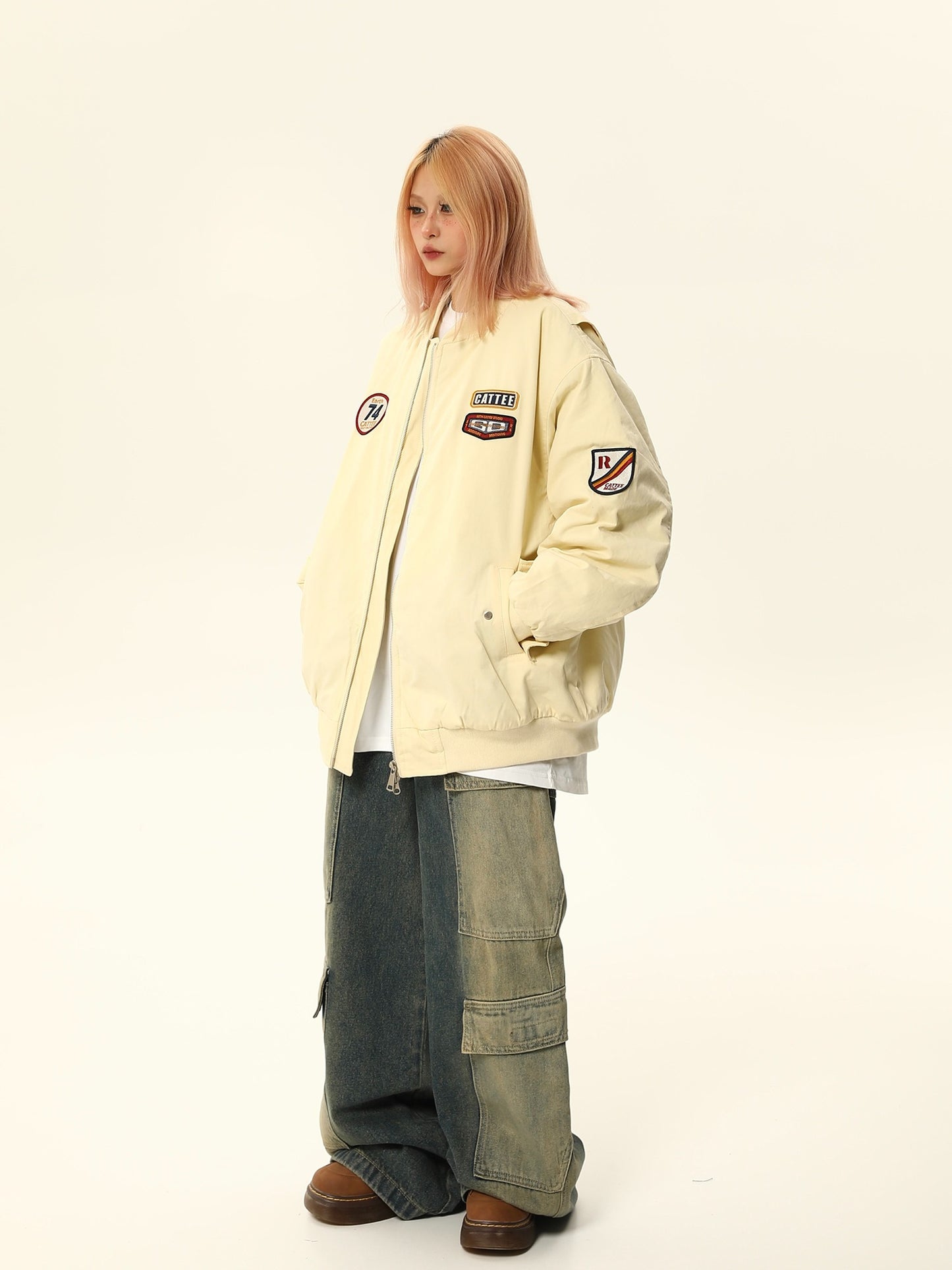 American Vintage Street Baseball Cotton Jacket