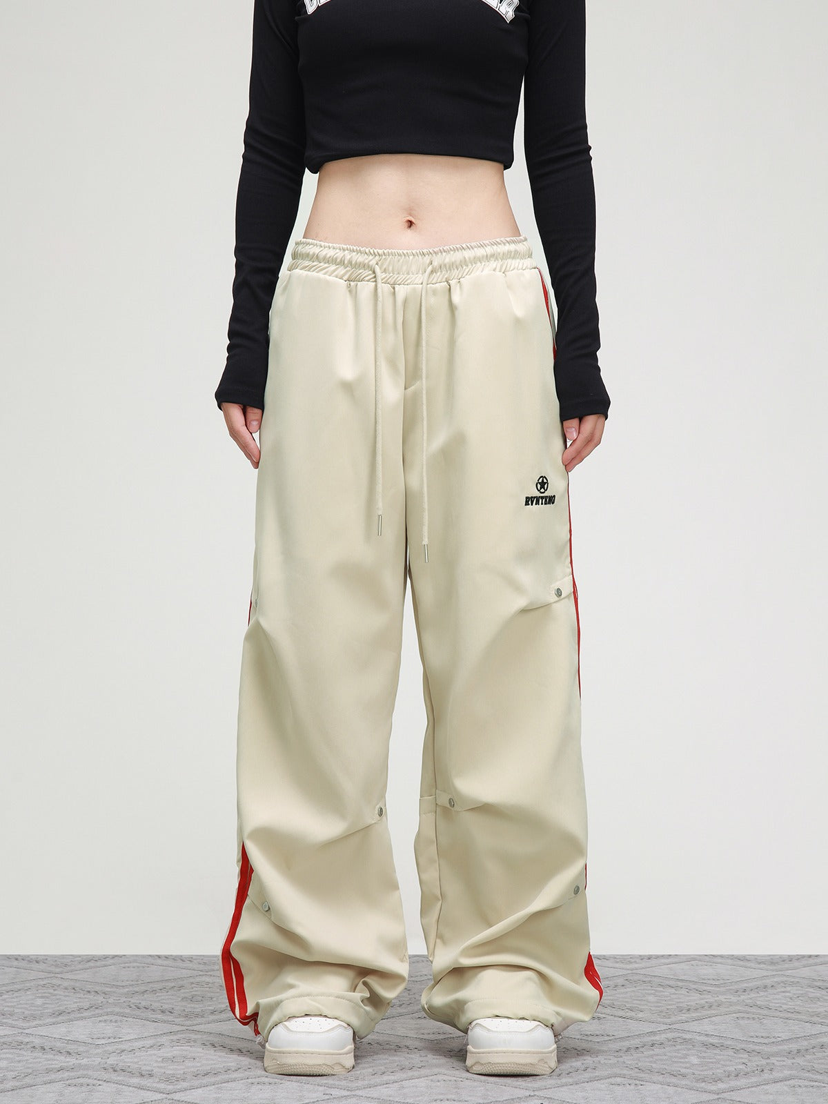 American hip-hop studded baggy sweatpants