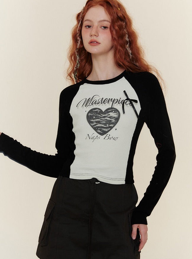 AMERICAN RETRO LONG SLEEVE T-SHIRT TOP