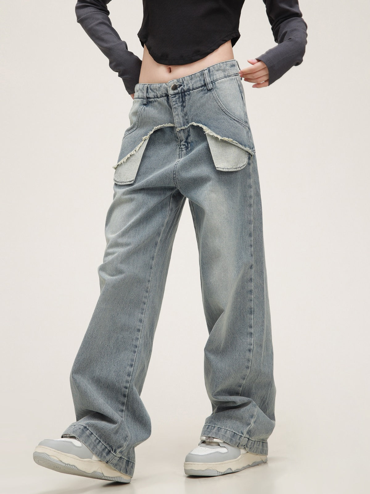 American Vintage Worn-Out Jeans Pants