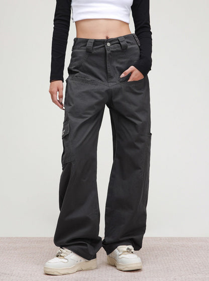 American High Street Grey Cargo Pants