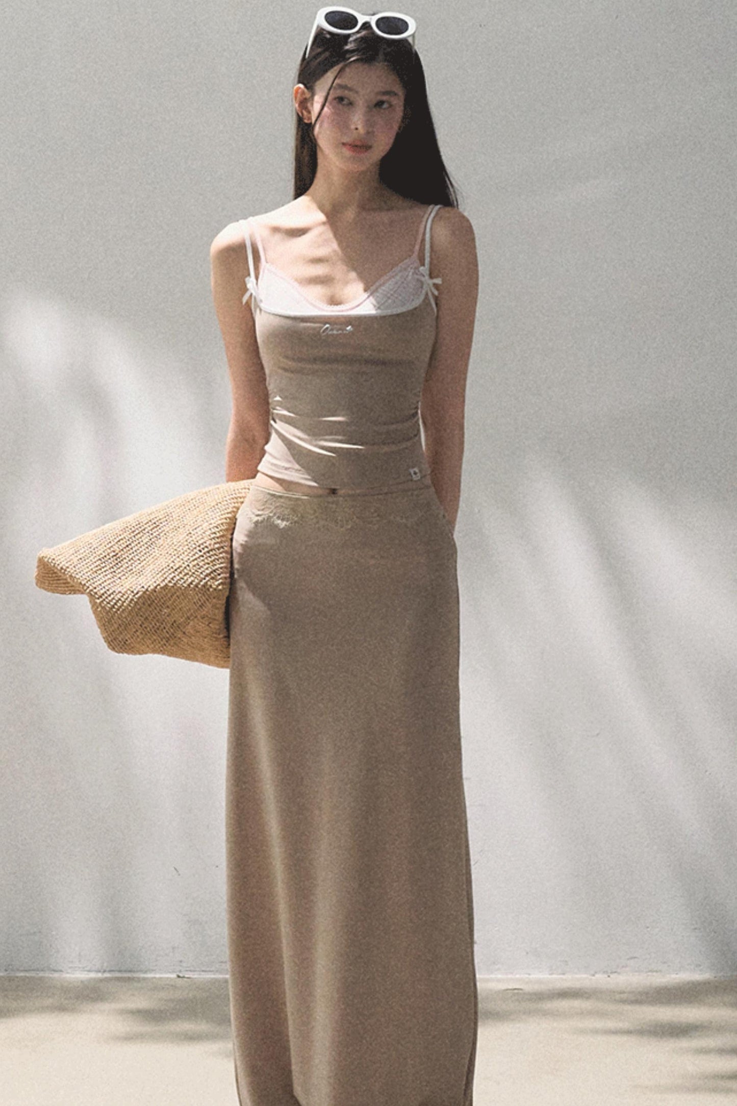 Stretch Chambray Camisole Set