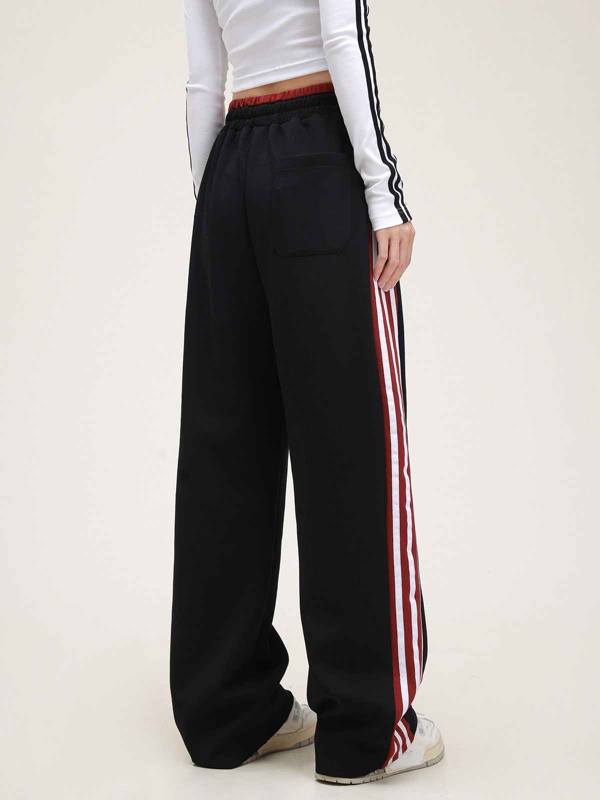 American Contrasting Striped Pants