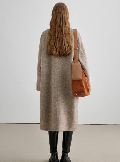 Middle Length Thickened Wool Coat