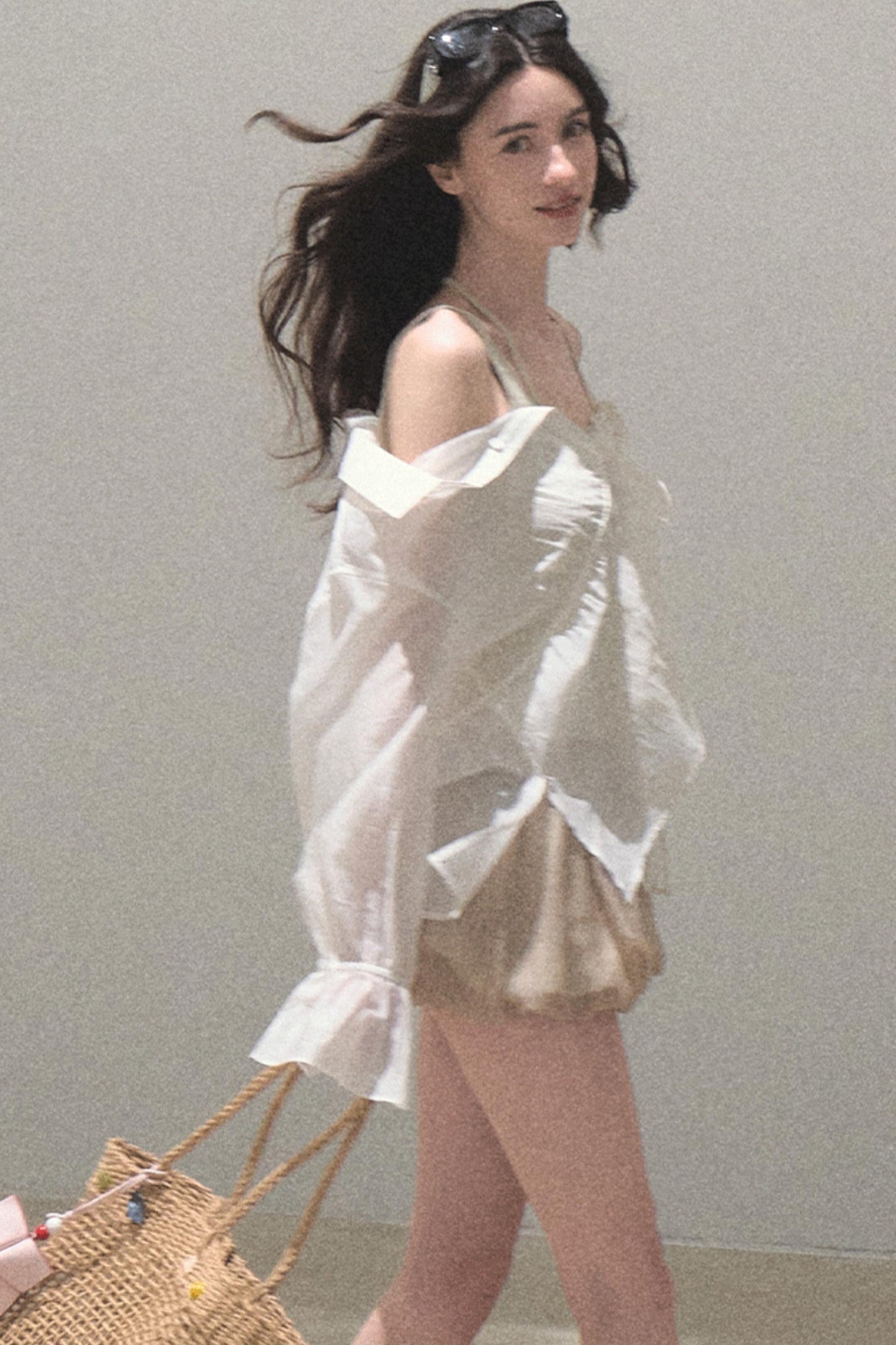 Floral Peplum Culottes Skirt Set