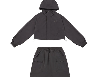 Functional wind short jacket short skirt