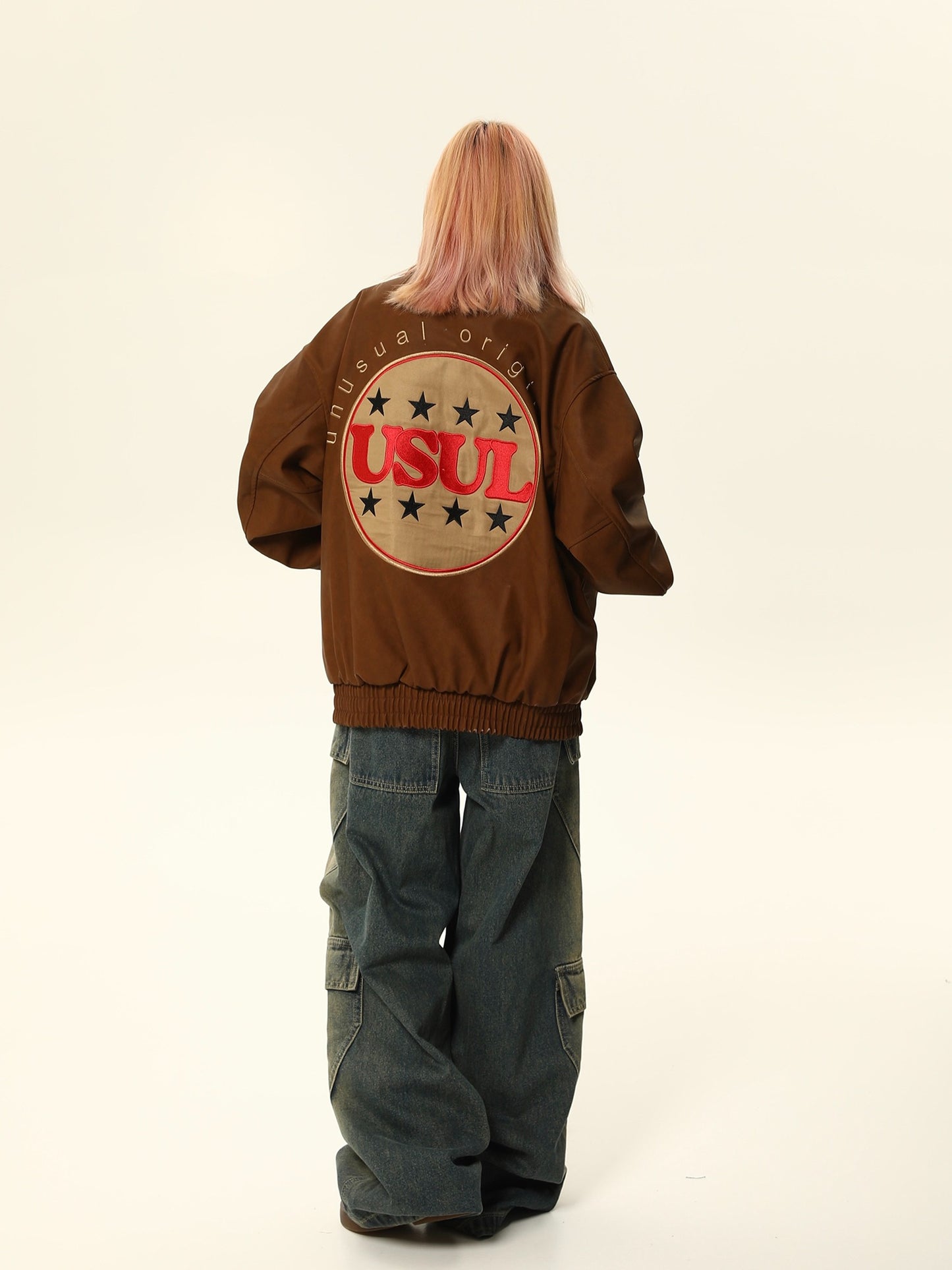 Amerikanische Vintage PU Lederjacke