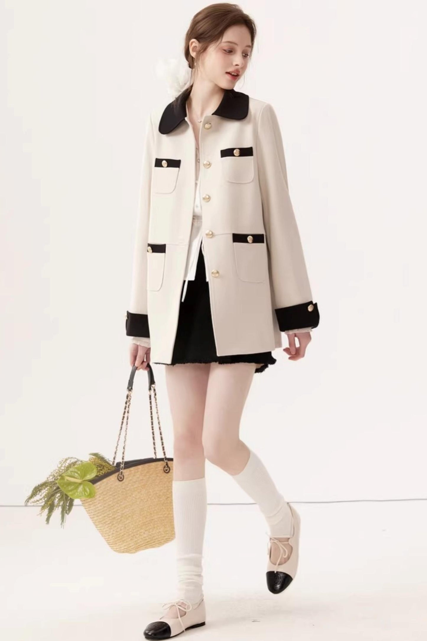 Elegant Color-Block Jacket