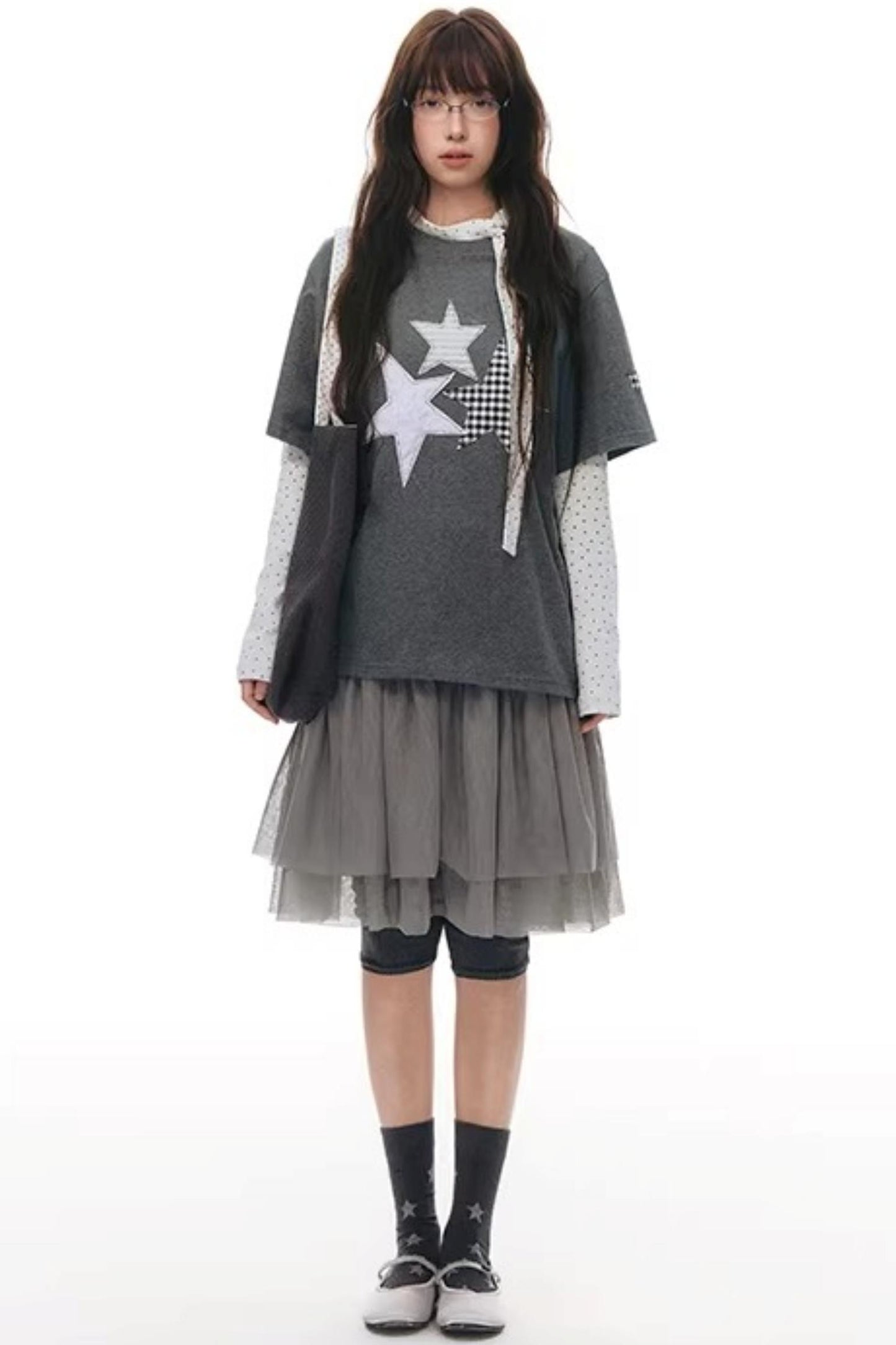 Star Patch Embroidered T-Shirt