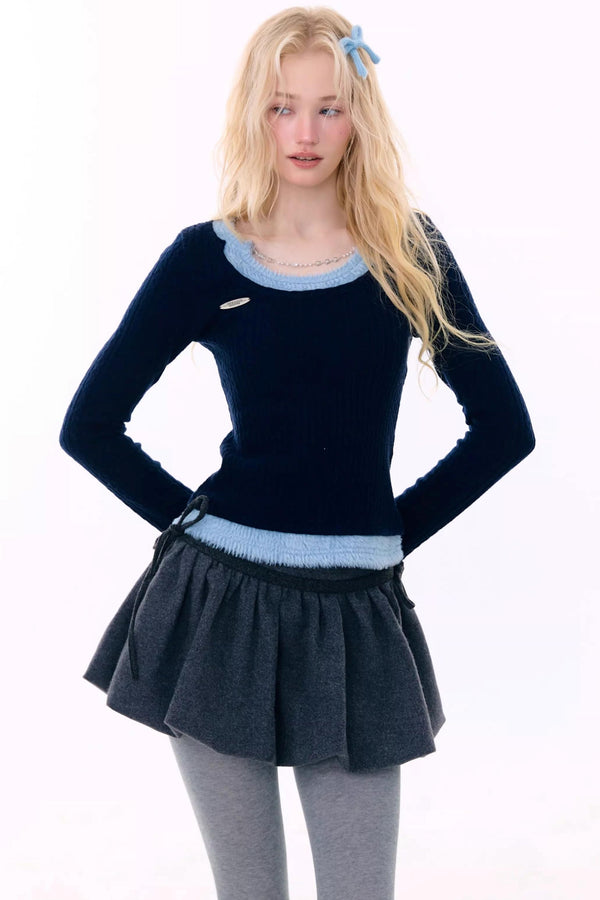 Retro Knit Chain Top