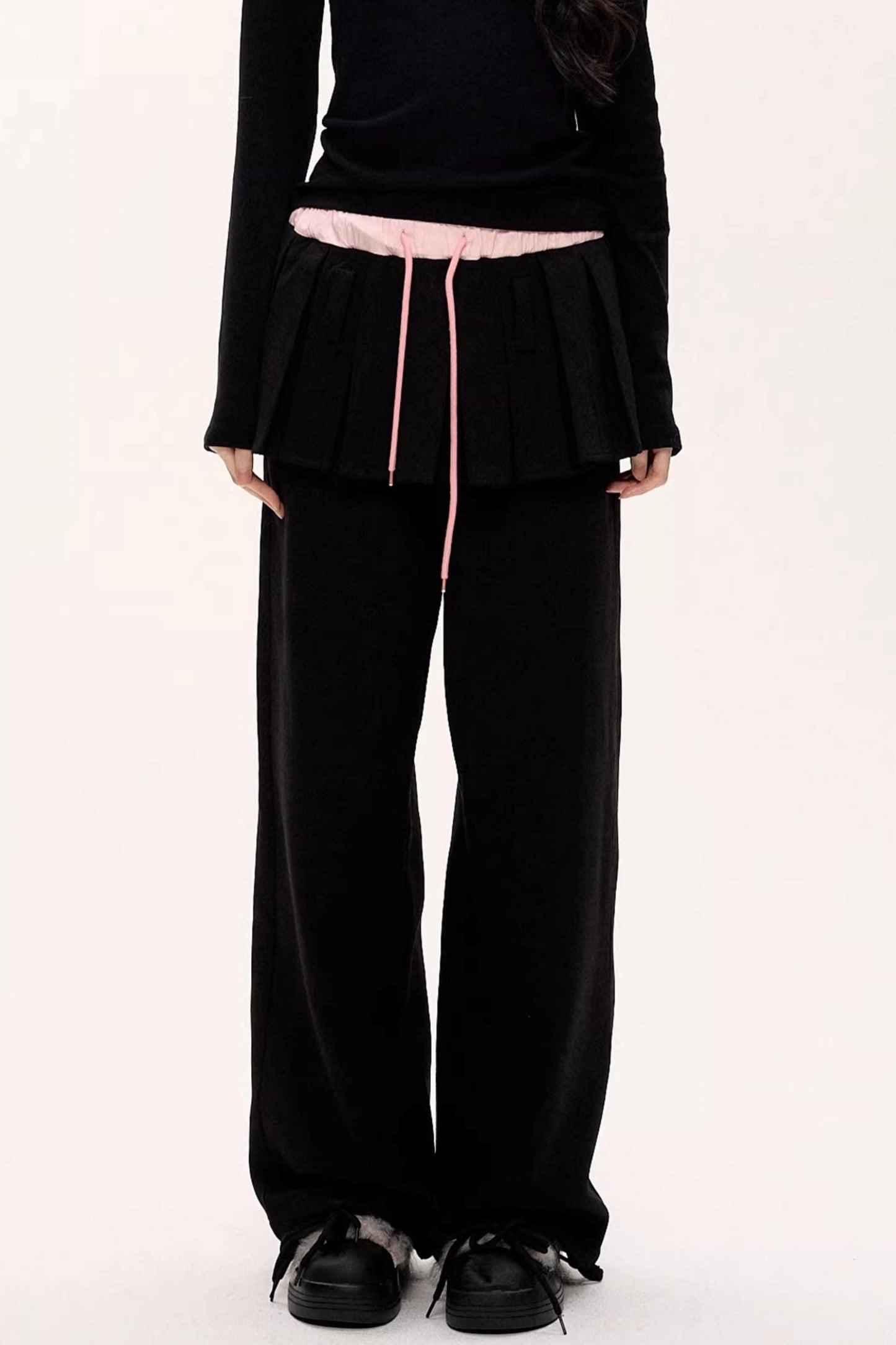 Blooming Wool Pleated Pants