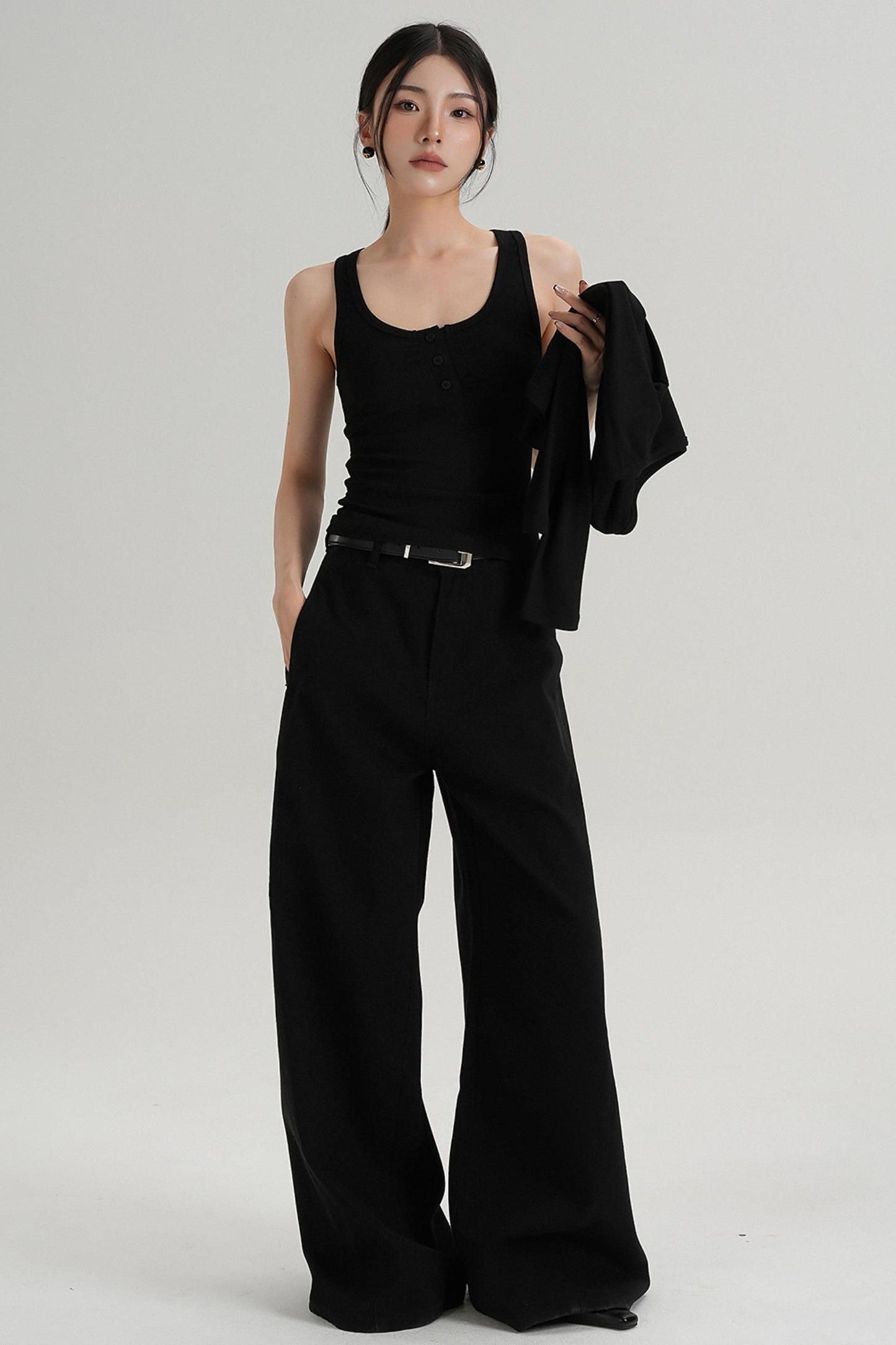 Floor-length Wide-leg Pants