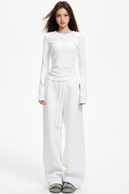 Slim Round Neck Long Sleeve Knitwear