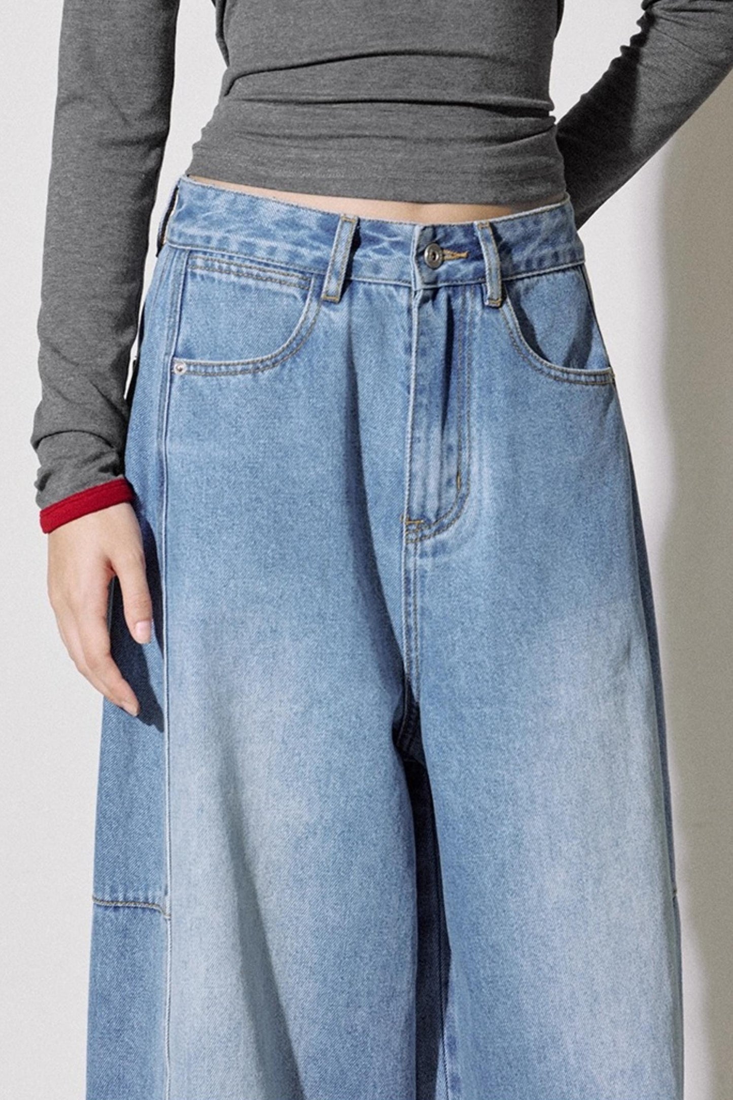 Tailoring Blue Loose Jeans