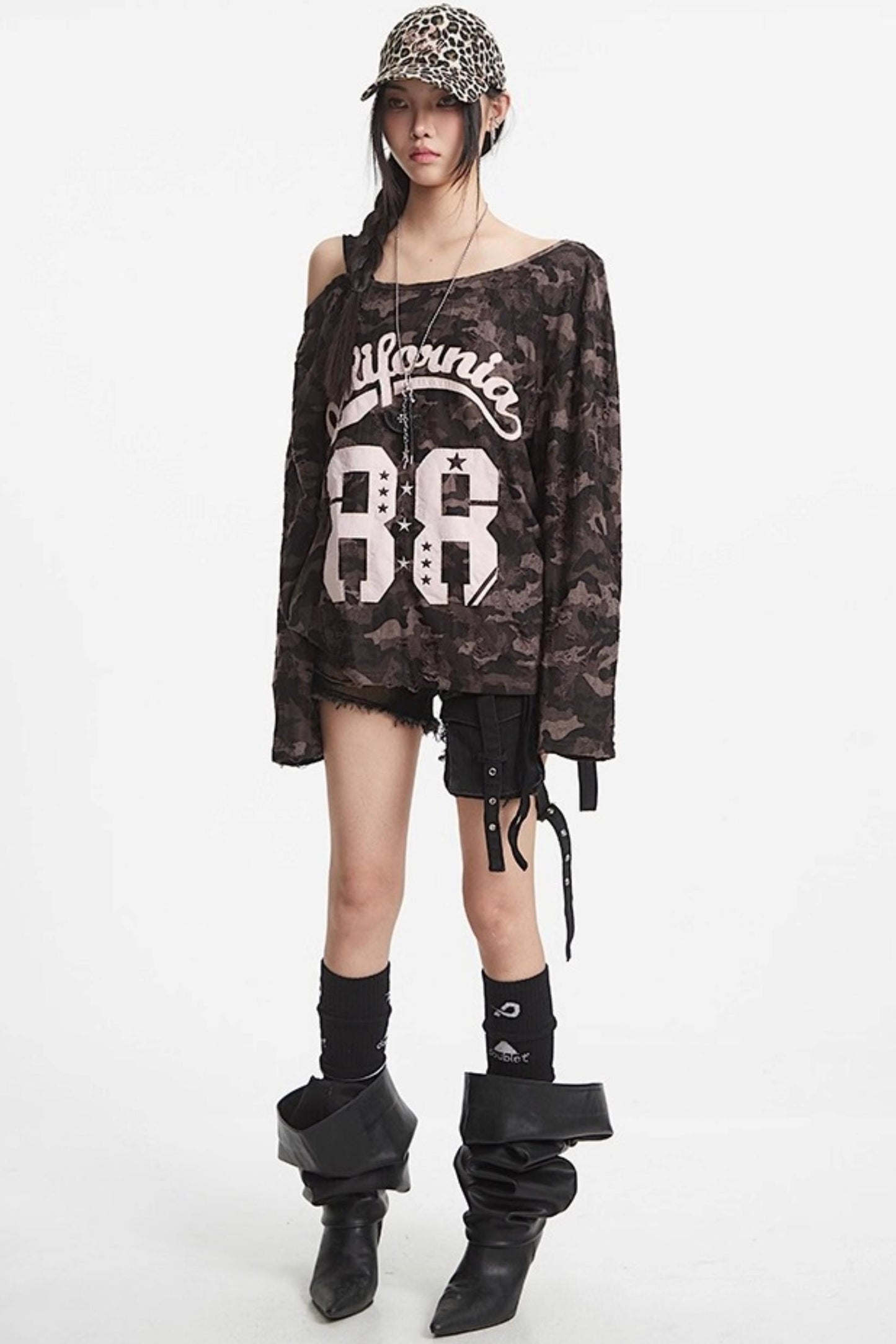 Spice Girl Camouflage Top