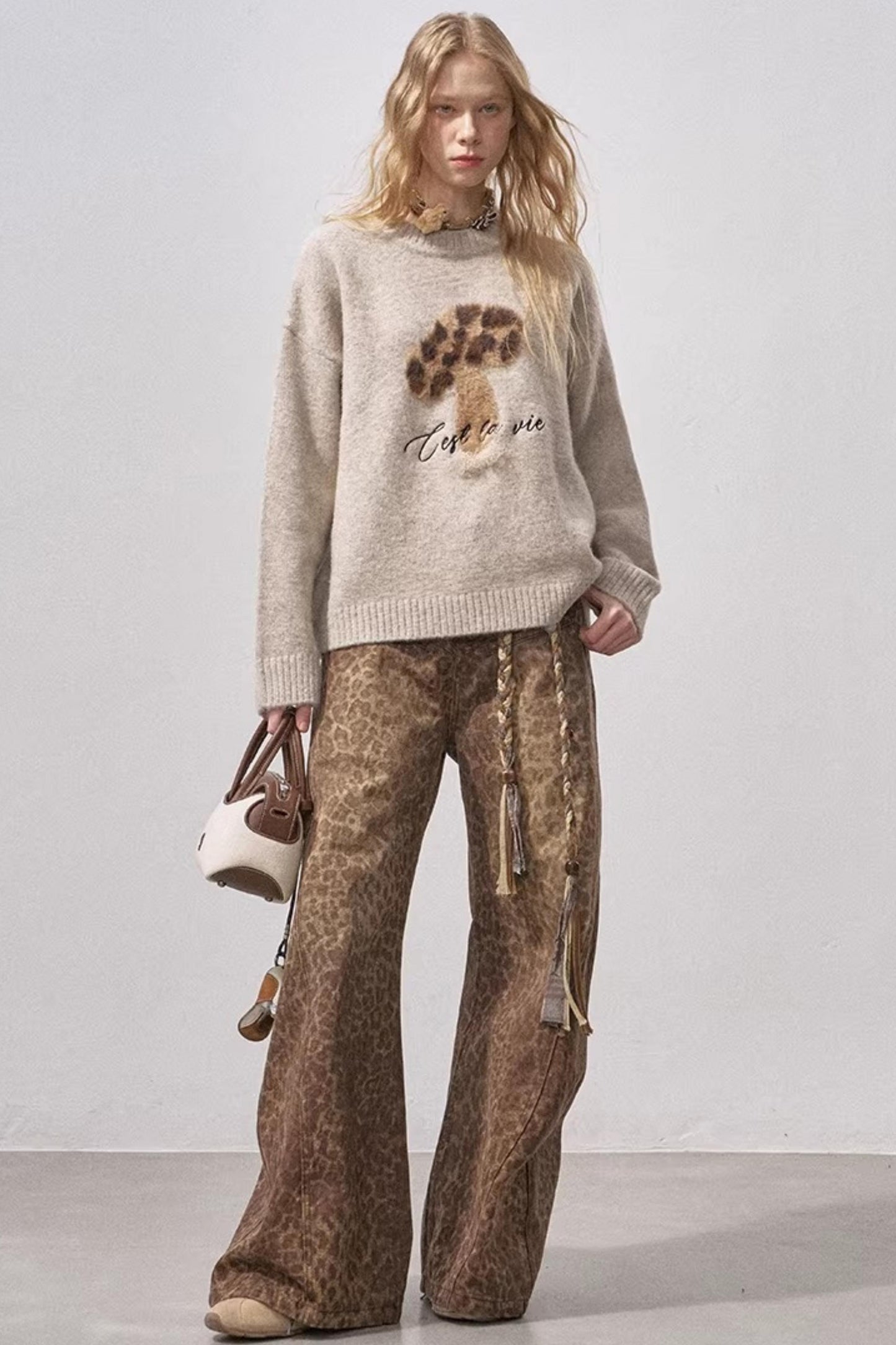 Mushroom Knit Sweater