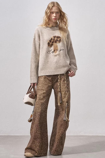 Mushroom Knit Sweater