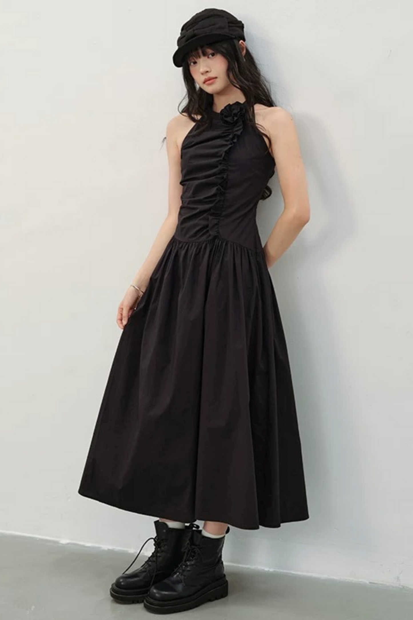 Dark Romanticism Halter Dress