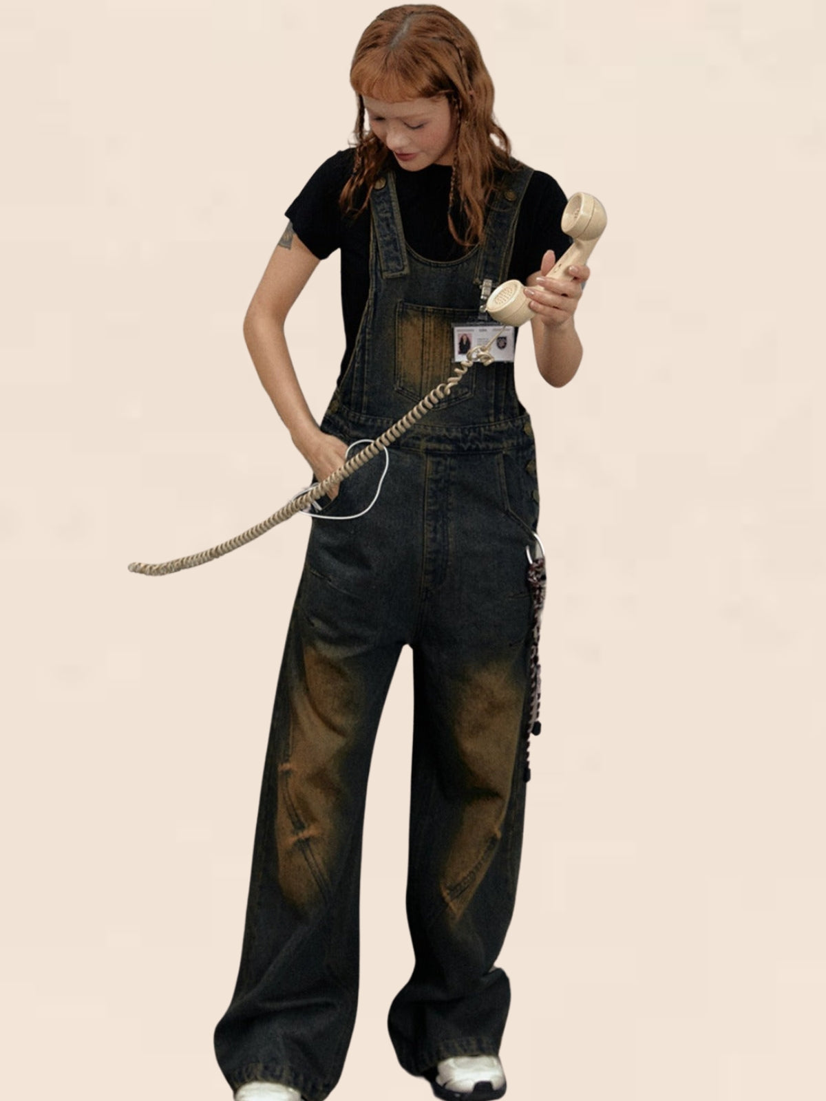 Wasteland Denim Bib Pants