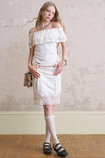 Summer Lace Short Skirt