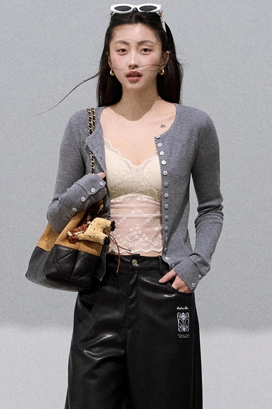 Gentle Slim Knit Cardigan