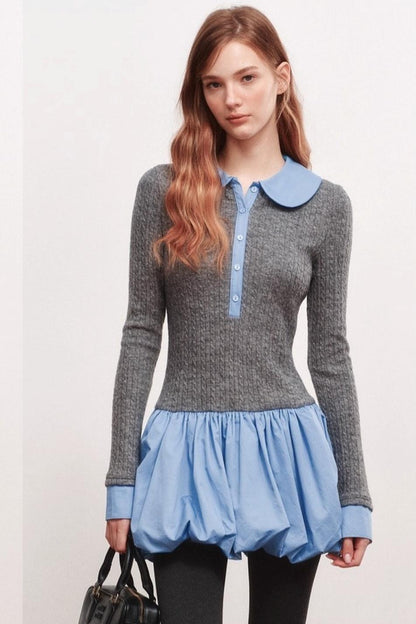 Knitted Flower Bud Dress