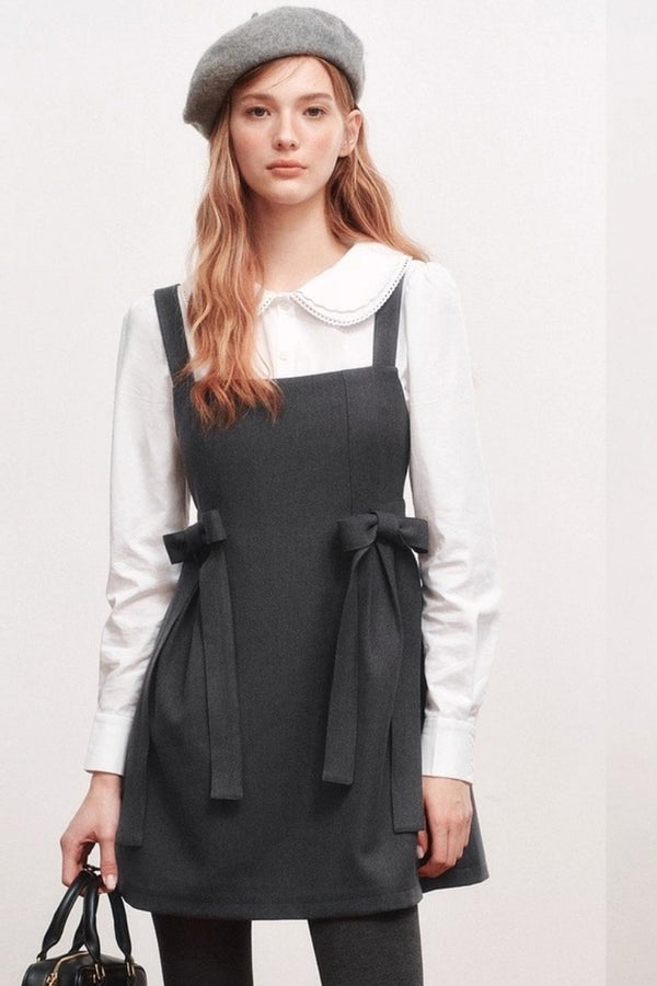 Bow Webbing Design Slip Dress