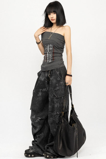 Retro Off-Shoulder Slim T-Shirt