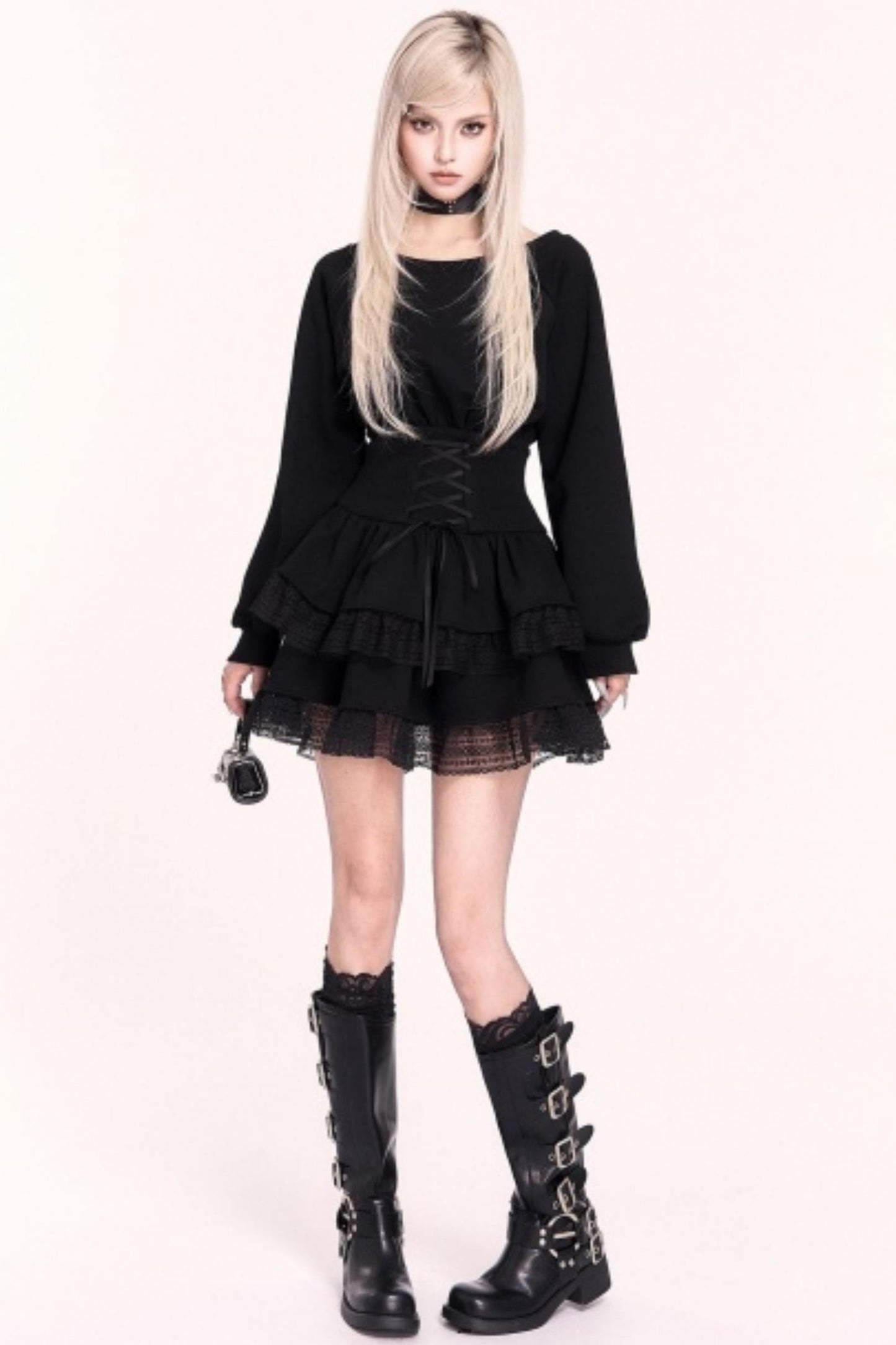 Hot Japanese Sweetheart Lace Skirt