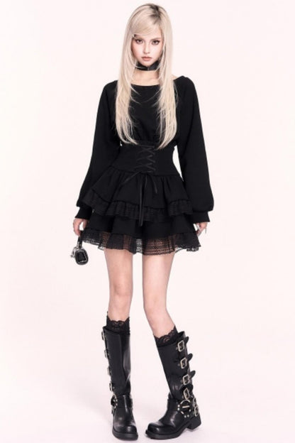 Hot Japanese Sweetheart Lace Skirt