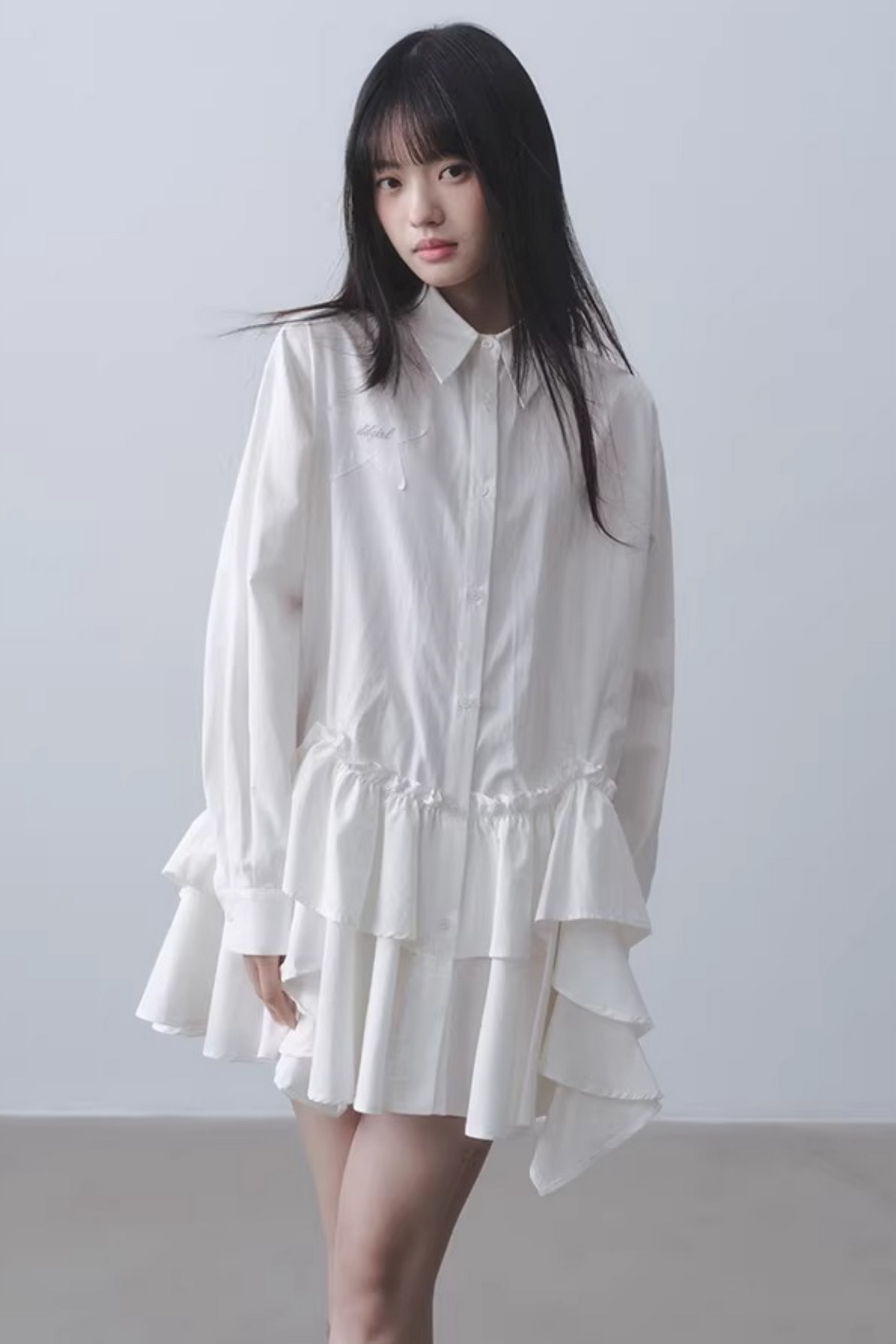 Asymmetrical Ruffled Dress