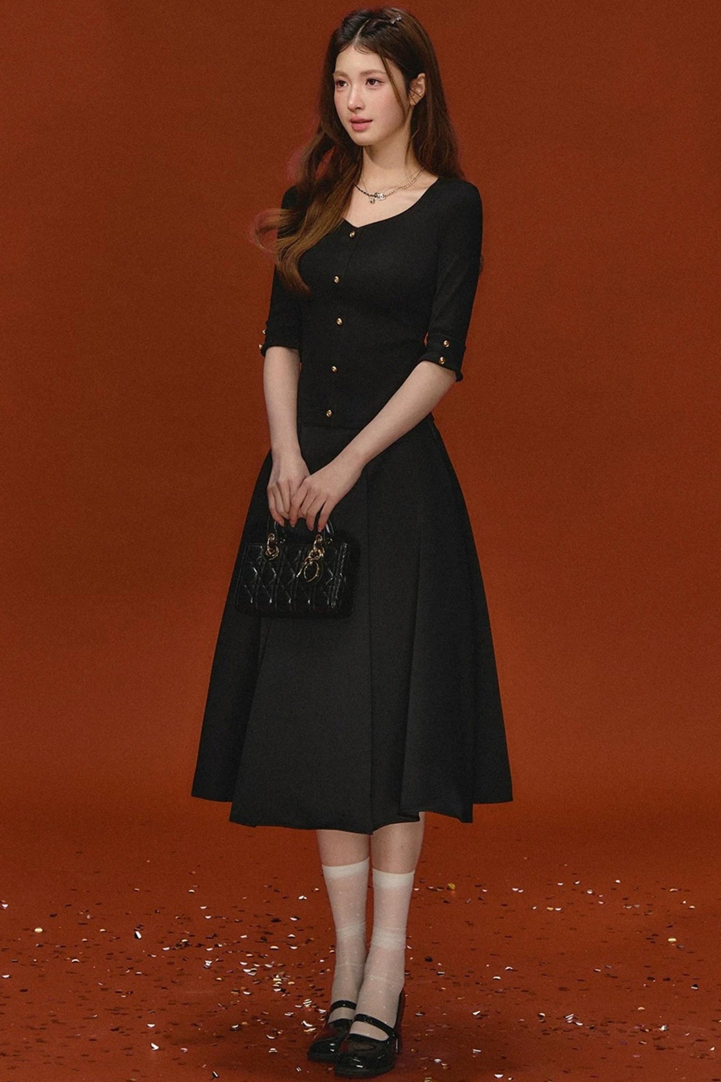Elegant Knitted V-Neck Top