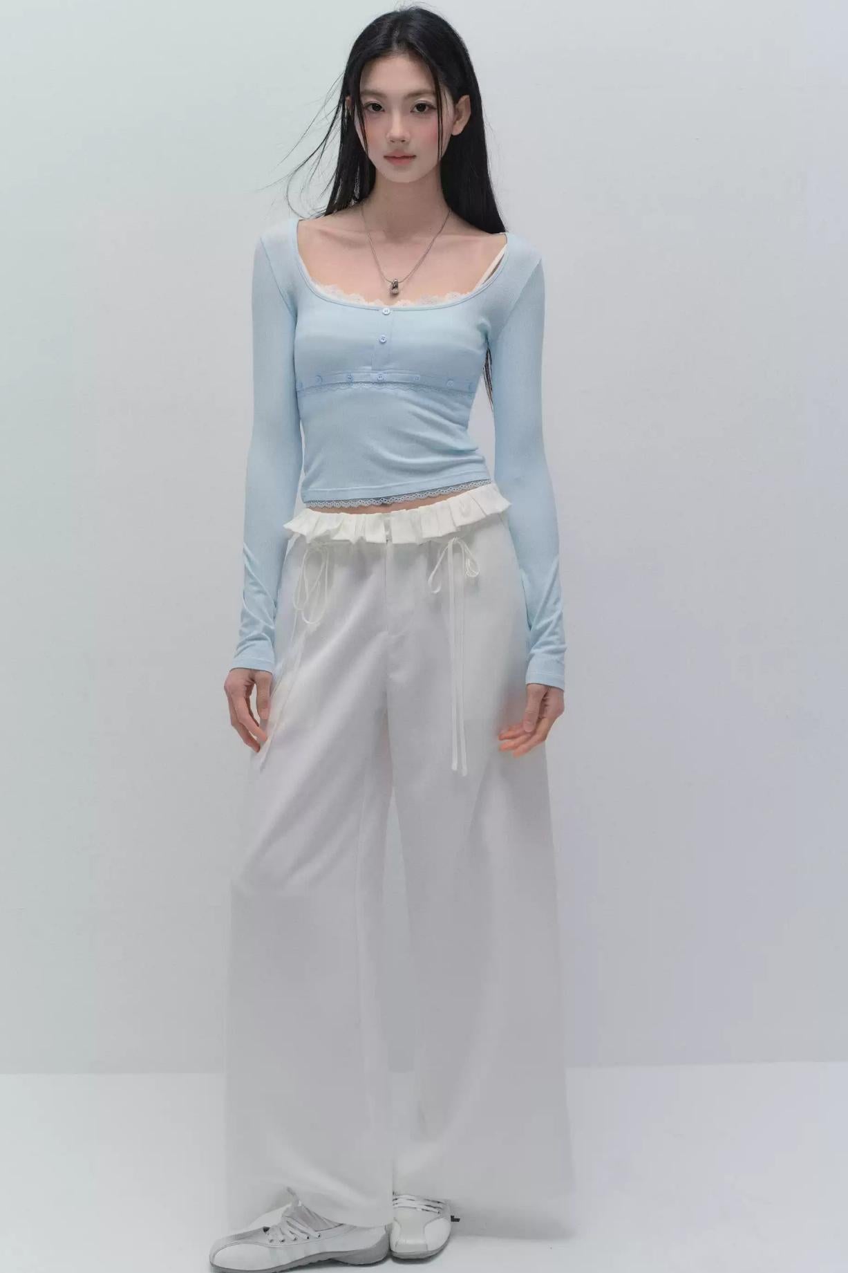 Relaxed Fit Mop Pants