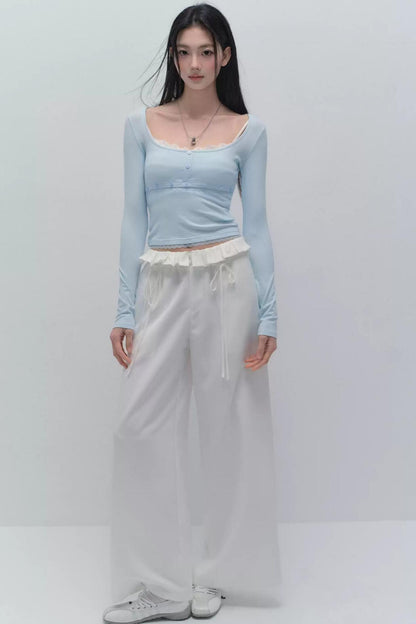 Relaxed Fit Mop Pants