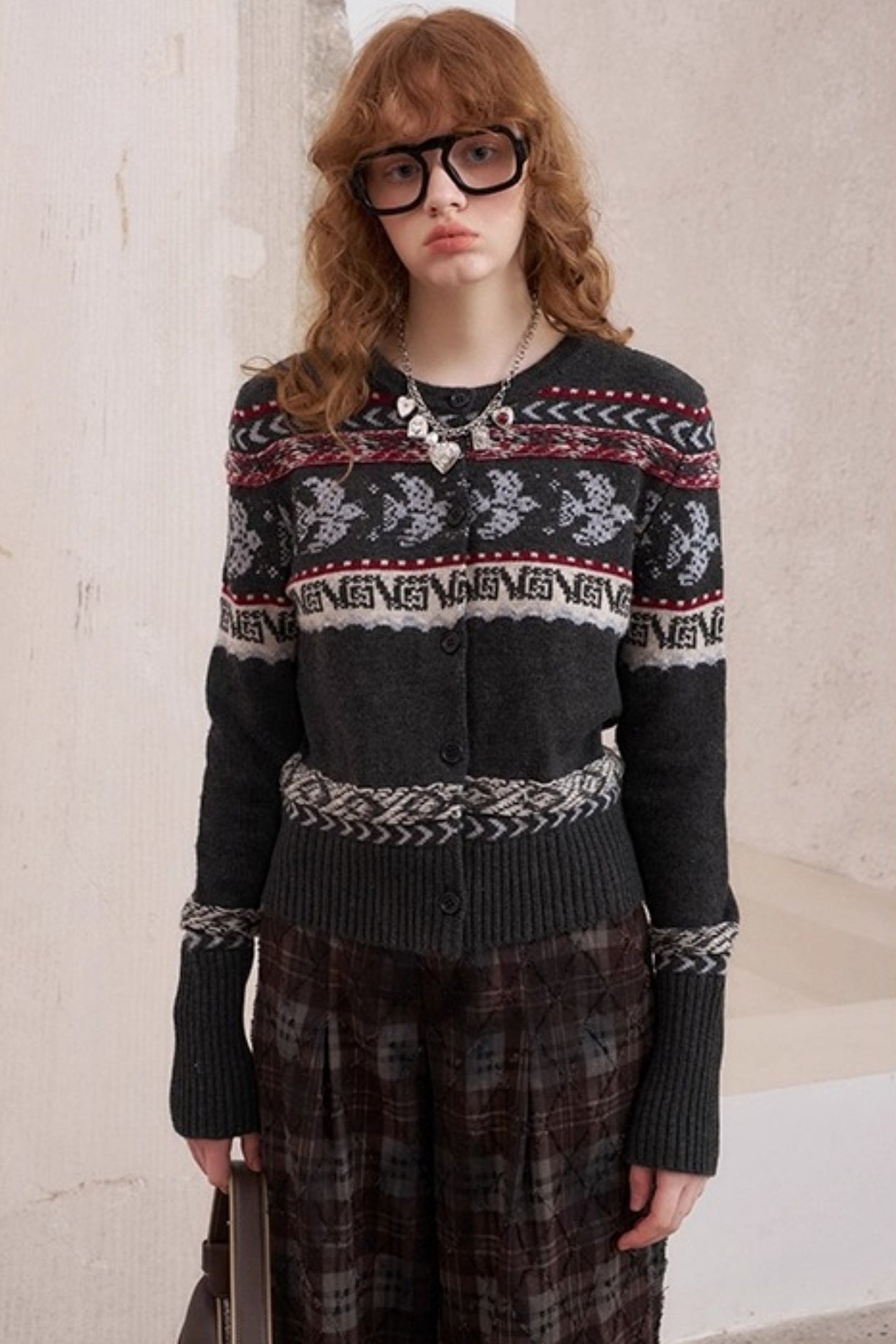 Flying Sparrow Button Knit Cardigan