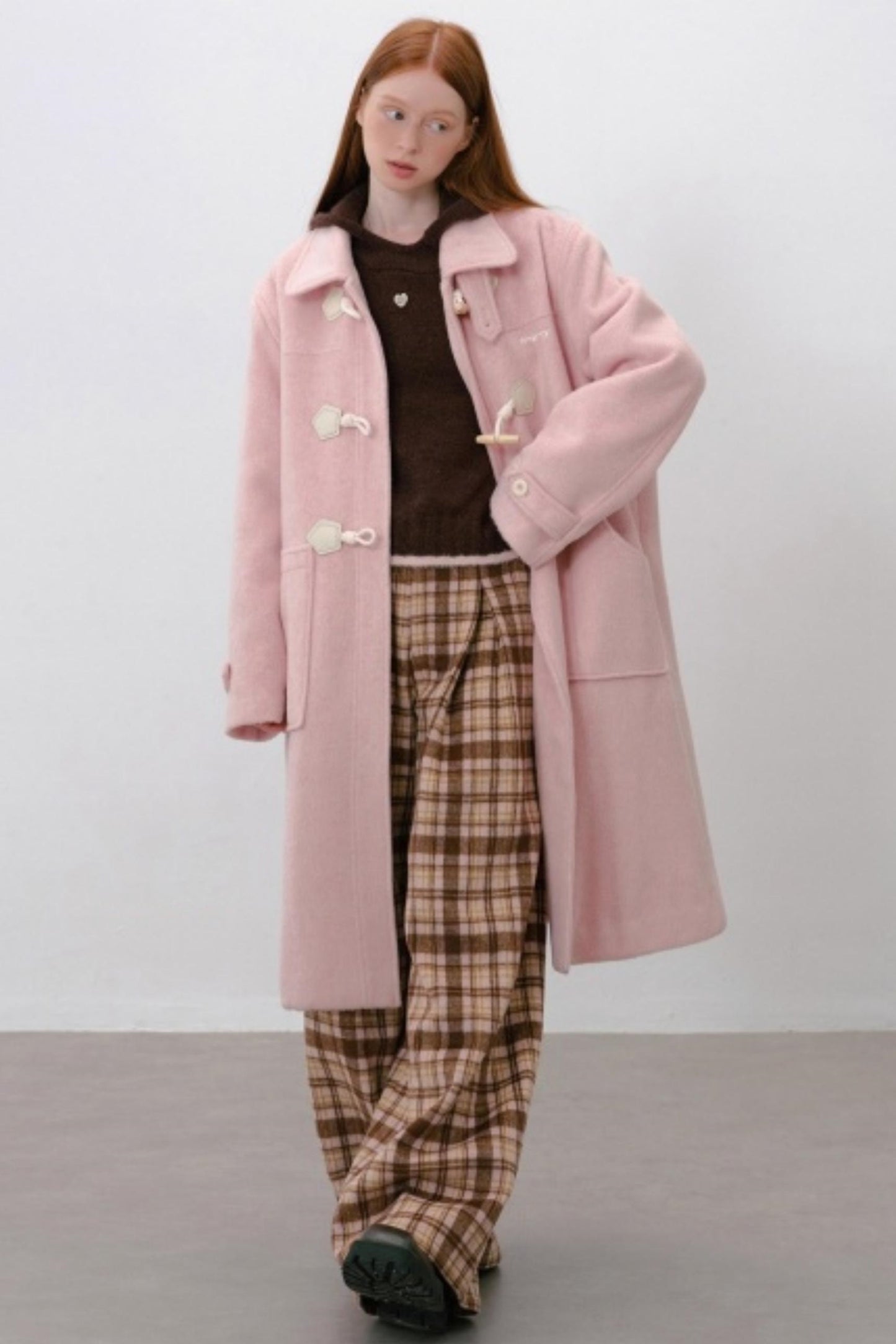 Strawberry Mousse Duffle Coat