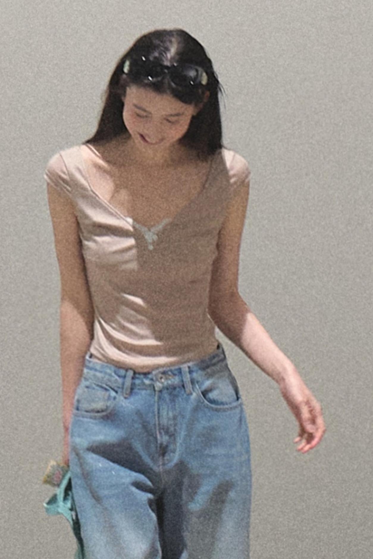 Whispering V-Neck Tee