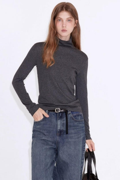 Cashmere Blend Knit Slimmimg Sweater