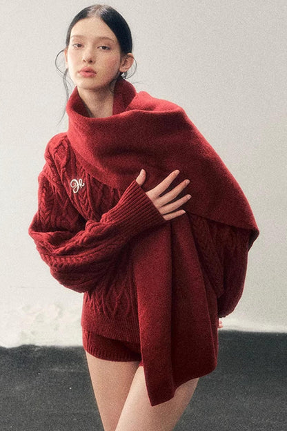 Zurich Knit Sweater Shorts Set-Up