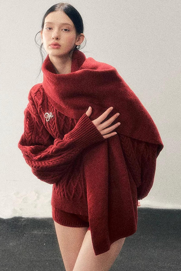 Zurich Knit Sweater Shorts Set-Up